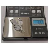 Vintage Danecraft Sterling Silver Leaf Brooch Pin