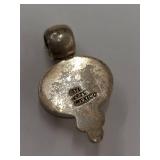 Vintage Mexican Sterling Silver Pendant with Cabochon