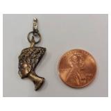 Intricately Designed Sterling Silver Queen Nefertiti Pendant