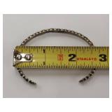 Sterling Silver Cuff Bracelet Beaded Handmade Design