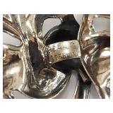 Beau Sterling Silver Comedy Tragedy Mask Pin Brooch