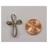 Elegant Cross Pendant with Stone Detailing
