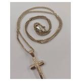 Sterling Silver Cross Pendant Necklace