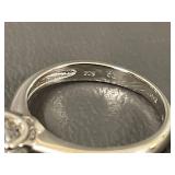 Sterling Silver Solitaire Engagement Ring