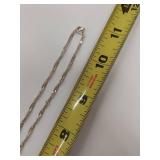 Vintage Sterling Silver Cross Necklace