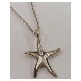 Sterling Silver Starfish Necklace
