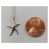 Sterling Silver Starfish Necklace