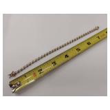 Gold Plated Sterling Tennis Bracelet 925 Silver