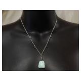 Sterling Silver Handcrafted Gemstone Pendant Necklace