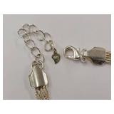Elegant 925 Sterling Silver Multi-Strand Bracelet
