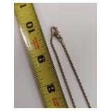 Vintage Italian Sterling Silver Rope Chain
