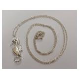 925 Silver Seahorse Pendant Necklace