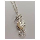925 Silver Seahorse Pendant Necklace