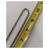 Italian 925 Silver Rope Chain Necklace