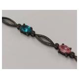Italian Multi Color Stone Bracelet Elegant Colors - Magnetic