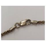 GM Designer Style Sterling Silver Chain Necklace