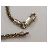 GM Designer Style Sterling Silver Chain Necklace