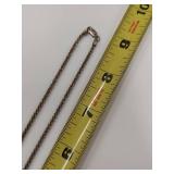 GM Designer Style Sterling Silver Chain Necklace