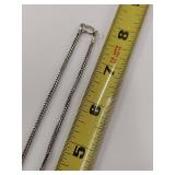 Carezzio Sterling Silver Chain Necklace - Elegant