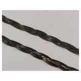 Vintage Italian 925 Sterling Silver Twisted Chain Necklace