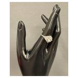Vintage Sterling Silver Cluster Ring