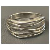 Sterling Silver Wave Ring