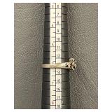 Vintage Sterling Silver Rose Design Ring