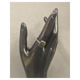 Vintage Silver Opal Ring Size 9.25