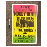 Age Unknown-1964 Moody Blues Concert Poster