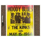 Age Unknown-1964 Moody Blues Concert Poster