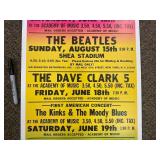 Age Unknown-Concert Poster: The Beatles, Kinks, Hermits