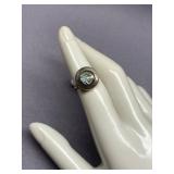 Vintage Sterling Silver 925 Abalone Ring Mexico Size 4.75