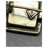 Vintage 925 Sterling Silver Turquoise Earrings