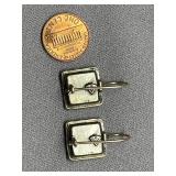 Vintage 925 Sterling Silver Turquoise Earrings