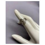 Vintage Abstract Sterling Silver 925 Ring Size 4.5