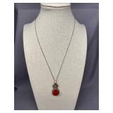 Vintage Sterling Silver 925 Pendant Necklace