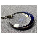 Crystal Pendant Necklace Sterling Silver 925