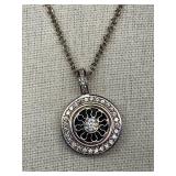 Sterling Silver 925 Sunburst Pendant