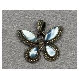 Sterling Silver 925 Butterfly Pendant
