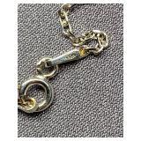Dichroic Glass Pendant Necklace Sterling Silver 925