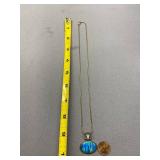 Vibrant Opal Pendant in Sterling Silver 925 Necklace