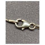 Sterling Silver 925 Glitter Pendant Necklace