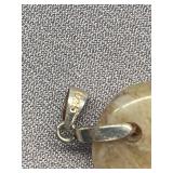 925 Sterling Silver Multicolor Gemstone Pendant