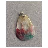 925 Sterling Silver Multicolor Gemstone Pendant