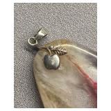 925 Sterling Silver Multicolor Gemstone Pendant