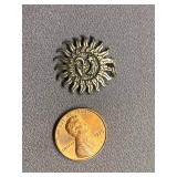 Sterling Silver 925 Sun Celestial Pendant