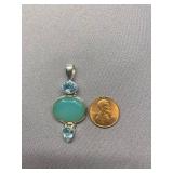 Sterling Silver 925 Gemstone Pendant