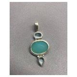 Sterling Silver 925 Gemstone Pendant