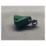 Malachite Dolphin Pendant 925 Sterling Silver