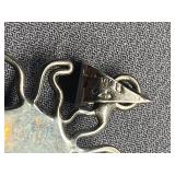Signed Sterling Silver Sun Pendant 925